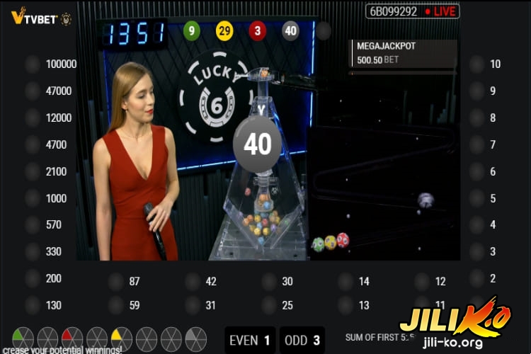 TVBet Lucky 6 Live Game - JILIKO